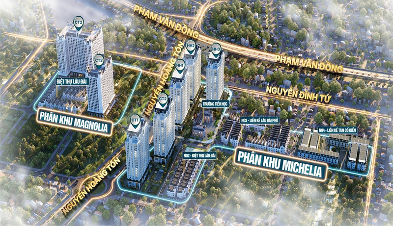 Dự án Jade Square là tâm điểm bất động sản phía Tây thủ đô